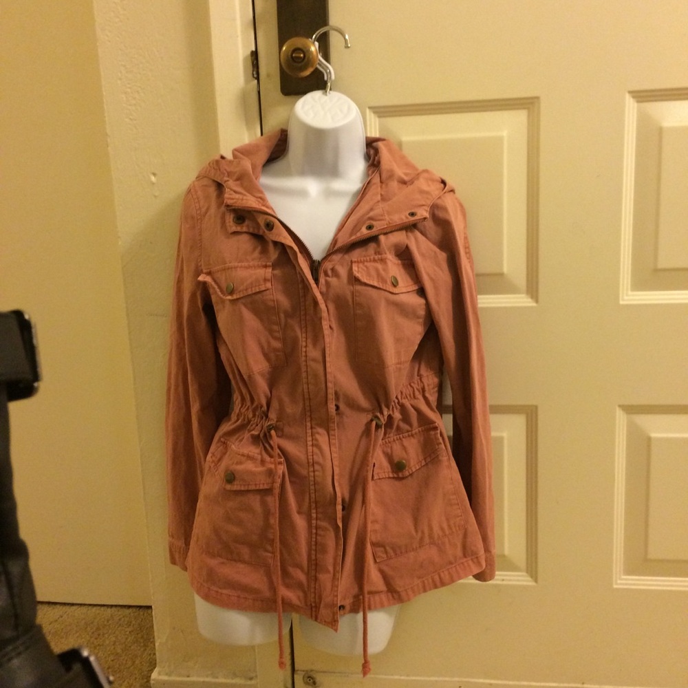 Blush pink utility jacket